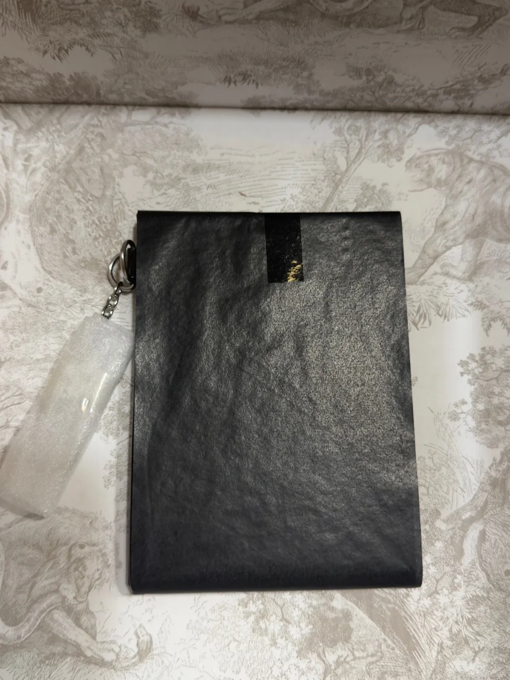 Dior Beauty black patent mirror sku25 Dior pocket-sized folding mirror.